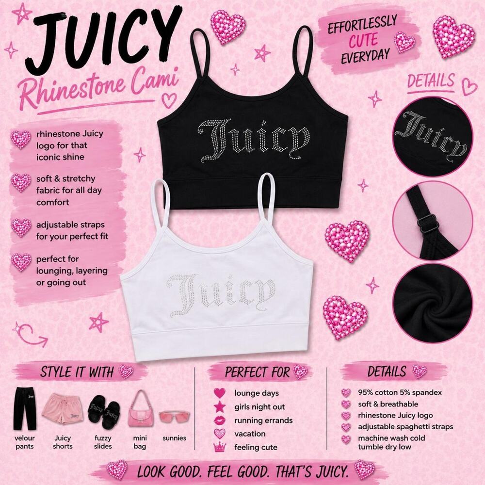 Juicy couture white black